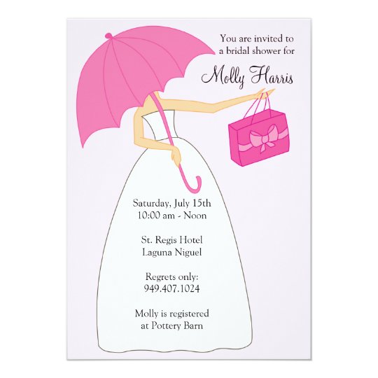 Bridal Shower Invitation with Matching Envelopes Zazzle