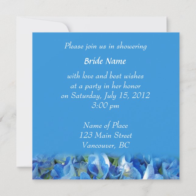 bridal shower invitations (Front)