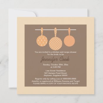 Bridal Shower Invitations Cooking Theme by PineAndBerry at Zazzle