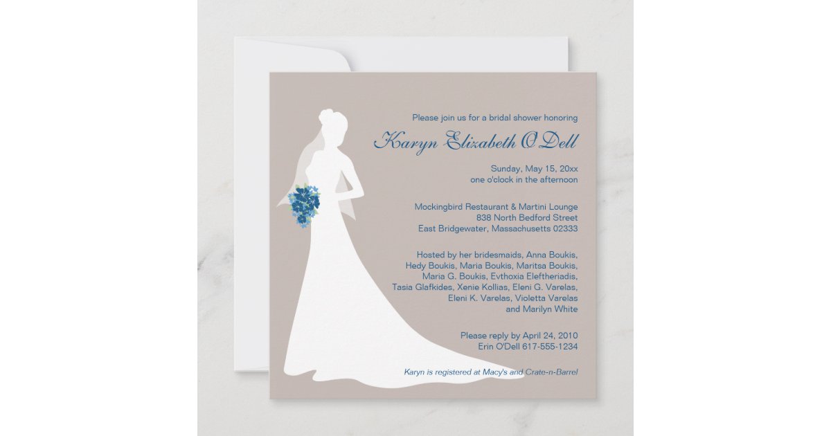 Bridal Shower Invitations Custom Zazzle