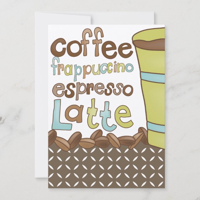 Bridal Shower Invitations or Coffee Luncheon Event (Front)