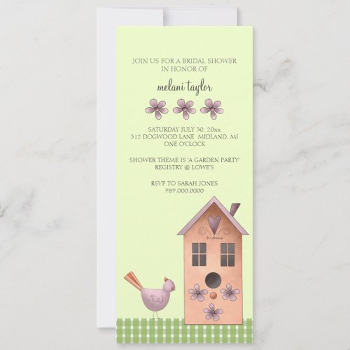 Bridal Shower Invitations or Garden Party Event