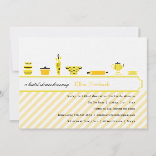Bridal Shower Invitations  |  Yellow