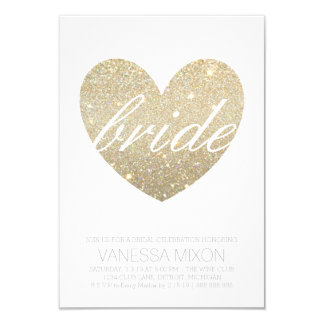 Bridal Shower Invite | Heart Fab Bride script