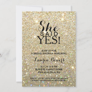 Bridal Shower Invite - She Said Yes