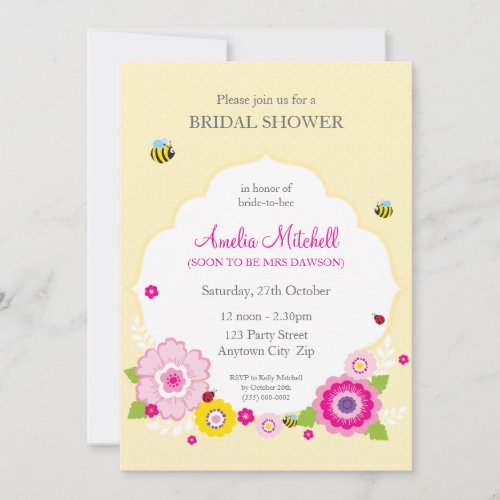 BRIDAL SHOWER INVITES :: garden theme 1