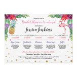 Bridal Shower Itinerary Aloha Flamingo Pineapple Program Bridal Shower Itinerary Aloha Flamingo Pineapple Program