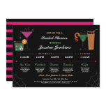 Bridal Shower Itinerary Cocktail Halloween Invite Bridal Shower Itinerary Cocktail Halloween Invite