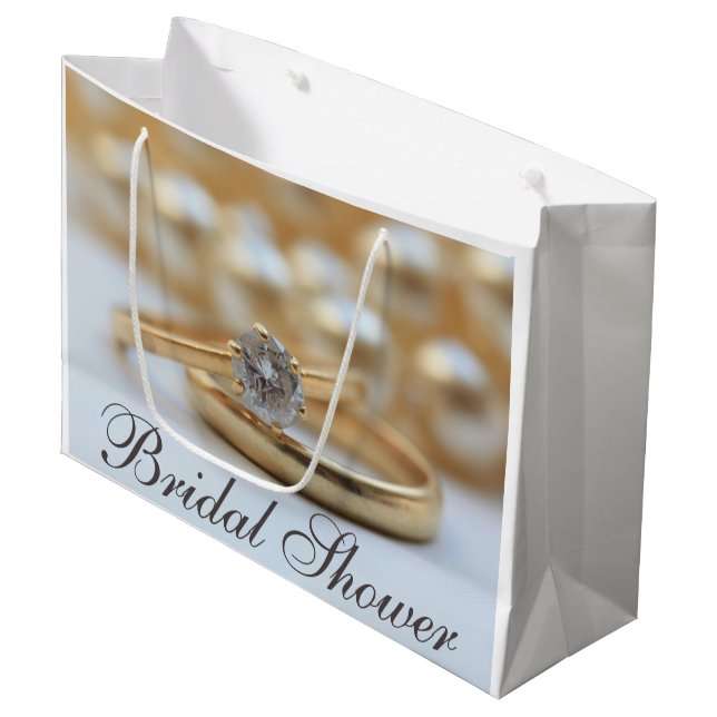 Bridal Shower Large Gift Bag (Front Angled)
