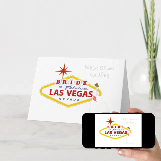 Bridal Shower Las Vegas Card Zazzle