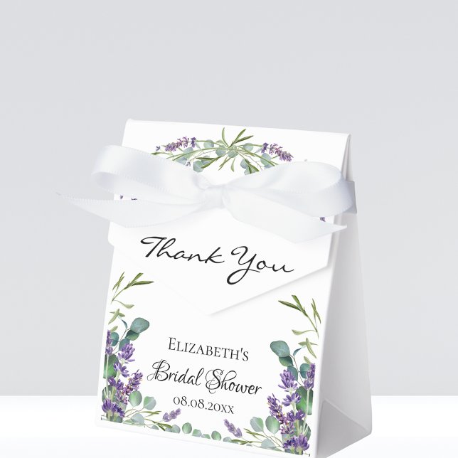 Bridal Shower lavender eucalyptus thank you  Favor Boxes (Creator Uploaded)