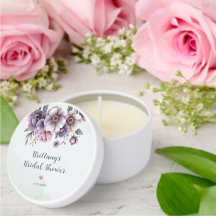 Bridal Shower Lavender & Green Floral