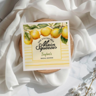 Bridal Shower Lemon Napkins