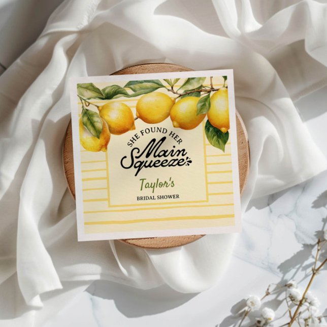 Bridal Shower Lemon Napkins (Creator Uploaded)