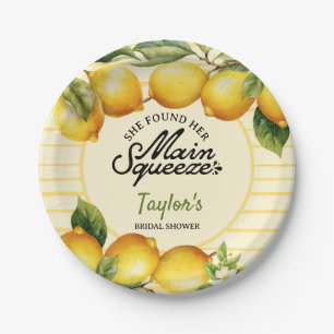 Bridal Shower Lemon Paper Plates