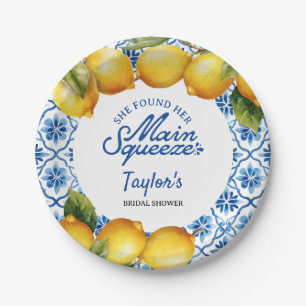 Bridal Shower Lemon Paper Plates