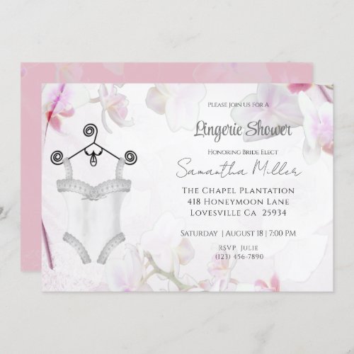 Bridal Shower Lingerie     Invitation