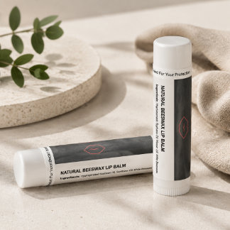 Bridal Shower Lingerie Party Pink Black Lip Balm