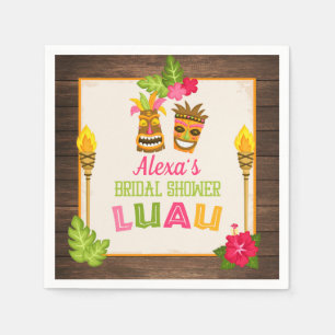 Bridal Shower Luau Paper Napkins