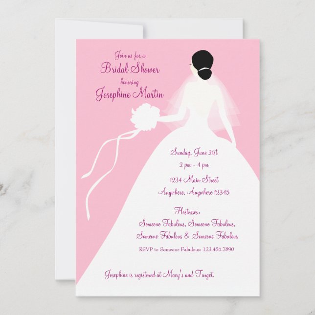 Bridal Shower Luncheon Invitation (Front)