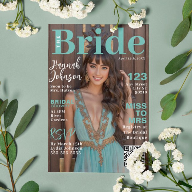 Bridal Shower Magazine Cover Invitation (Creator Uploaded)