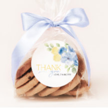 Bridal Shower Main Squeeze Blue Yellow Favor