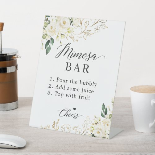 Bridal Shower Mimosa Bar White Green Floral Table Pedestal Sign - Bridal Shower Mimosa Bar White Green Floral Table Pedestal Sign. The default size is 8 x 10 inches, you can change it to other sizes. For further customization, please use Zazzle's design tool to modify this template. Bridal Shower Mimosa Bar White Green Floral Table Pedestal Sign - Bridal Shower Mimosa Bar White Green Floral Table Pedestal Sign. The default size is 8 x 10 inches, you can change it to other sizes. For further customization, please use Zazzle's design tool to modify this template.