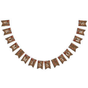 Bridal Shower - Miss to Mrs. Bunting Flags