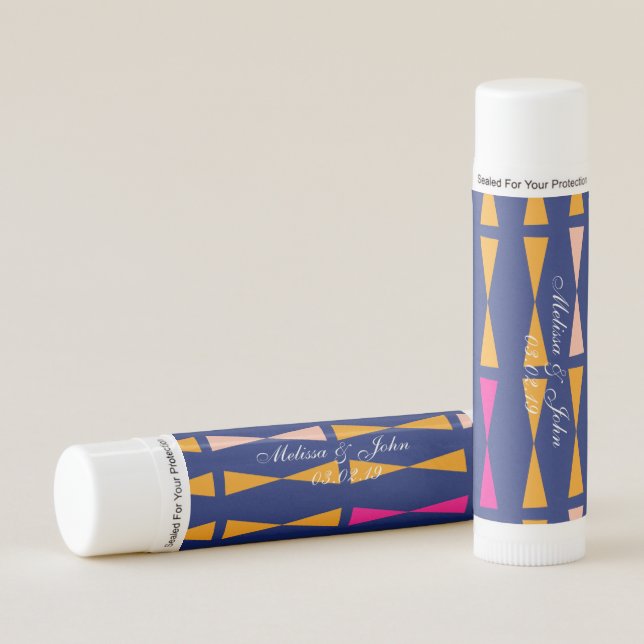 Bridal Shower Modern African Motif Tribal Lip Balm (Front)