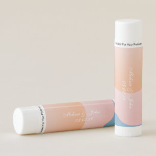 Bridal Shower Modern Sunset Beach Waves Lip Balm