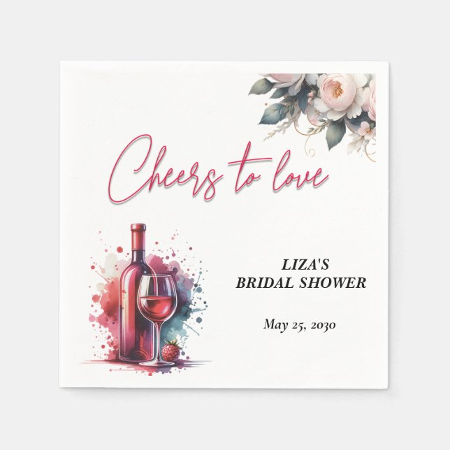 Bridal Shower Napkin (Front)