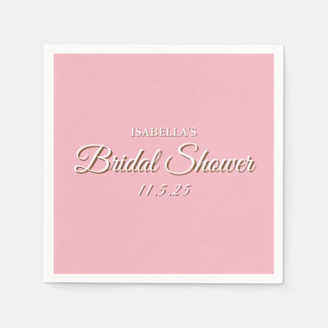 Bridal Shower Napkins (Front)