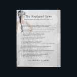 Bridal Shower Newlywed Game - White Glitter 👰 Notepad<br><div class="desc">Bridal Shower Newlywed Game Notepad Sheets ready for you to personalize. 40 Sheets available per notepad. ✔Note: Not all template areas need changed. 📌If you need further customization, please click the "Click to Customize further" or "Customize or Edit Design" button and use our design tool to resize, rotate, change text...</div>