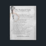 Bridal Shower Newlywed Game - White Glitter 👰 Notepad<br><div class="desc">Bridal Shower Newlywed Game Notepad Sheets ready for you to personalize. 40 Sheets available per notepad. ✔Note: Not all template areas need changed. 📌If you need further customization, please click the "Click to Customize further" or "Customize or Edit Design" button and use our design tool to resize, rotate, change text...</div>