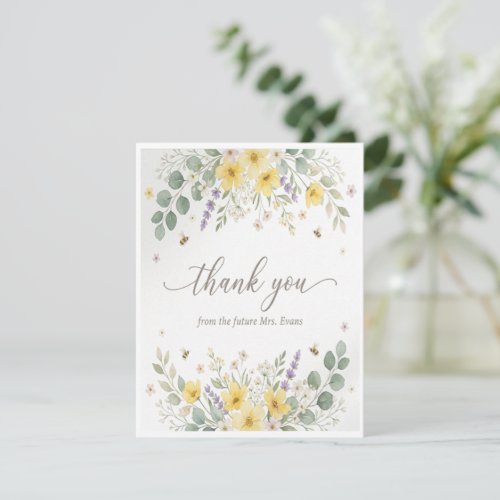 Bridal shower note card