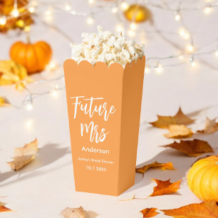 Bridal Shower Orange Future Mrs Favor Box