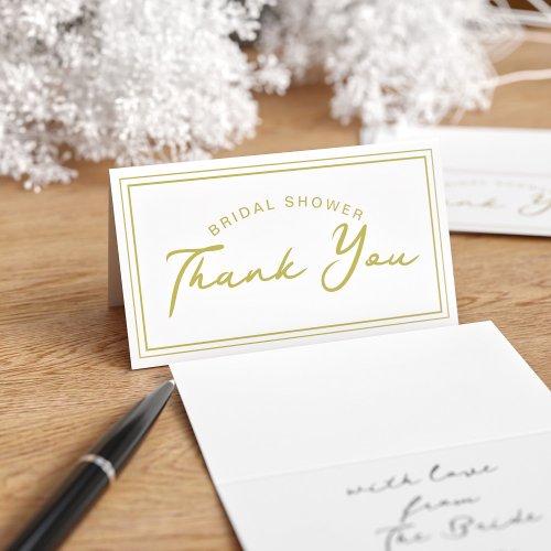 Bridal Shower Pack of 25 Mini Thank You Cards