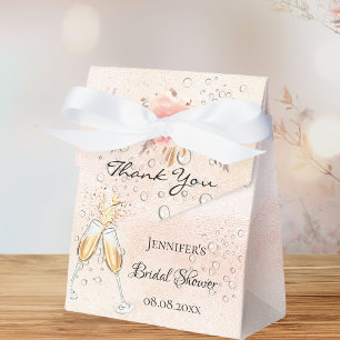 Bridal Shower pampas grass bubbly brunch Favor Boxes