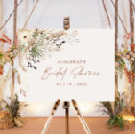 Bridal shower pampas grass modern boho elegant foam board<br><div class="desc">Bridal shower pampas grass and eucalyptus modern boho elegant stylish party decor design.</div>
