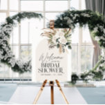 Bridal shower pampas grass modern boho elegant foam board<br><div class="desc">Bridal shower pampas grass and eucalyptus modern boho elegant stylish party decor design.</div>