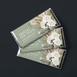 Bridal shower pampas sage green modern boho party hershey bar favors<br><div class="desc">Bridal shower pampas grass,  eucalyptus botanical sage green and terracotta modern boho party favor decor gift.</div>