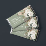 Bridal shower pampas sage green modern boho party hershey bar favors<br><div class="desc">Bridal shower pampas grass,  eucalyptus botanical sage green and terracotta modern boho party favor decor gift.</div>