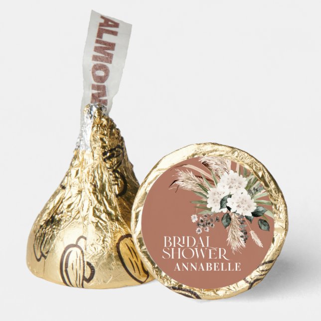 Bridal shower pampas terracotta modern party favor (Front)