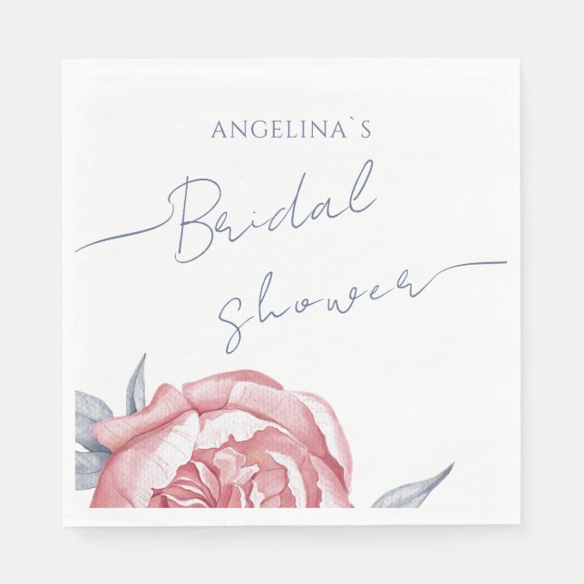 Bridal Shower Paper Napkin  (Front)