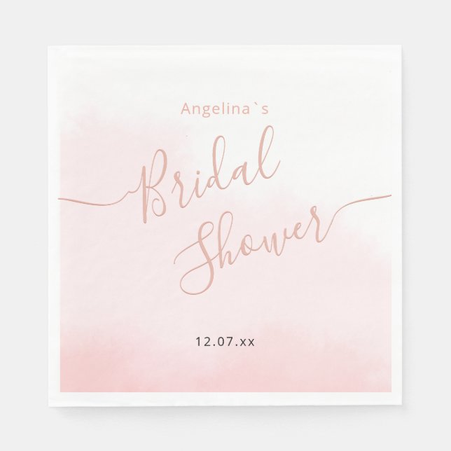 Bridal Shower Paper Napkin. Napkins (Front)