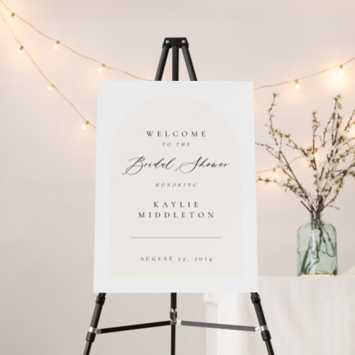 Bridal Shower Party Arch Welcome Sign Banner Board