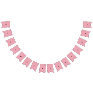 Bridal Shower Party Decor Bunting Flags