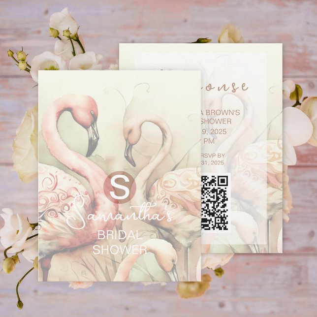 Bridal Shower Party Event QR Code Response Card (Creator Uploaded)