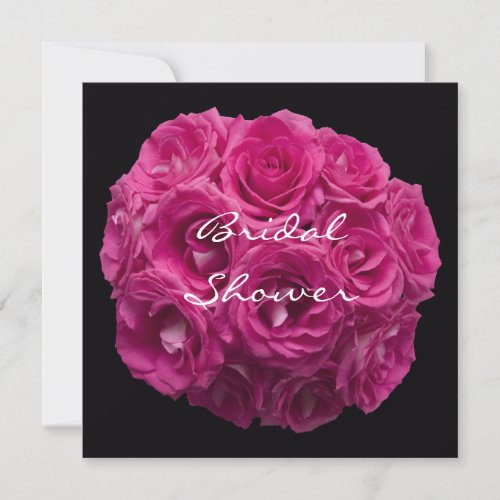 Bridal Shower Party Invitation Template -- Roses