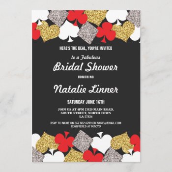 Bridal Shower Party Las Vegas Casino Royale Invite by WOWWOWMEOW at Zazzle